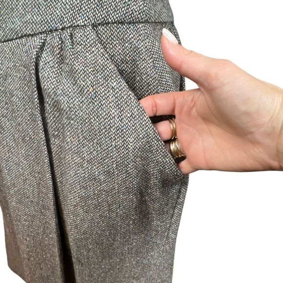 Vintage Sport Missoni Tweed Wool Blend Pleated Midi Skirt Gray Multicolor Fleck - Picture 3 of 13